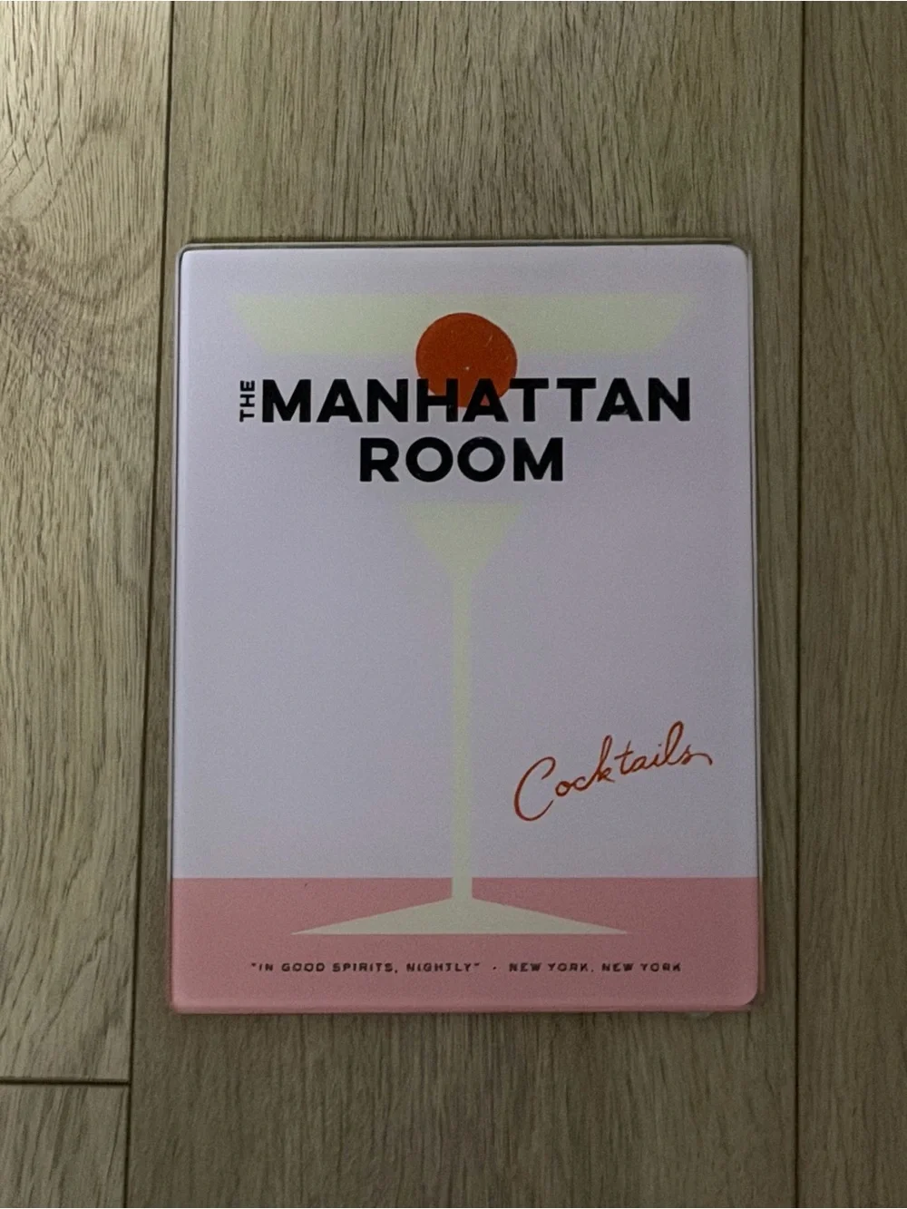 kate spade Pink and Orange Manhattan Room Cocktail Wall Art